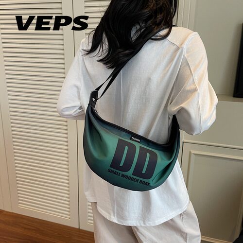 VEPS渐变月牙斜挎包百搭单肩包