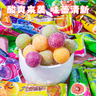 网红酸砂果汁棒棒糖水果味硬糖果儿童解馋休闲小零食品六一儿童节
