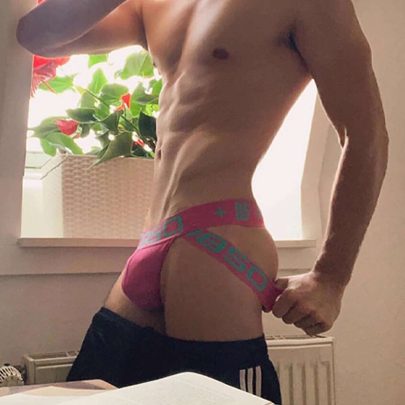 0850内裤男丁字裤双丁纯棉三条装