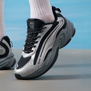 特步洄游2代复古老爹鞋男鞋百搭舒适轻便运动跑步鞋休闲时尚舒适