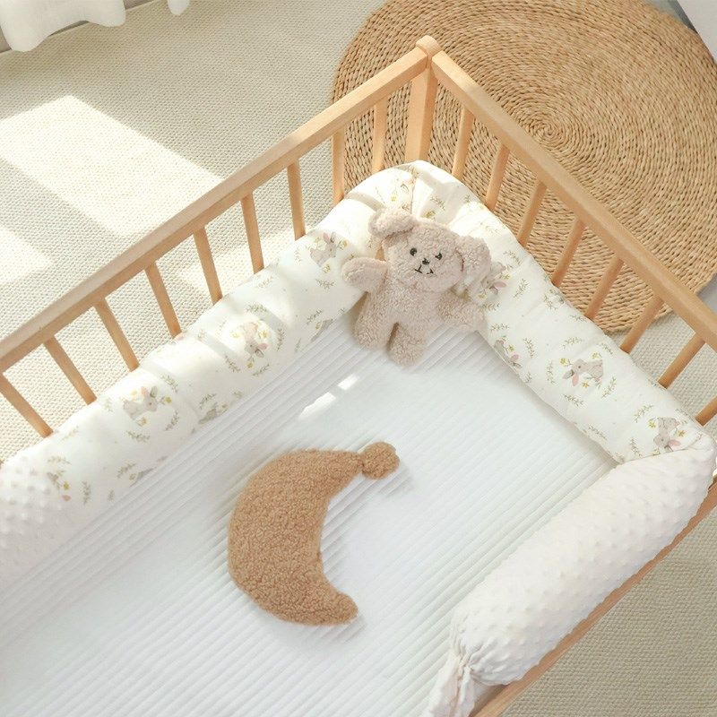 婴儿床床围可拆洗一片式纯棉豆豆安抚防摔护边拼接床围挡软包防撞,婴童用品,床围/床靠,淘宝优惠券,粉丝福利购,淘宝优惠卷