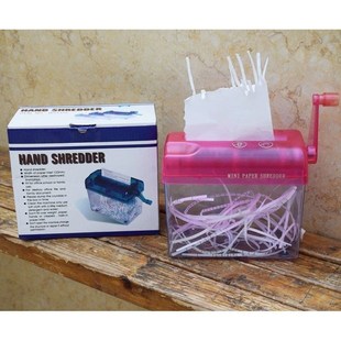 便携式迷你家用手动A6碎纸机小型办公室静音碎纸机手摇碎纸机