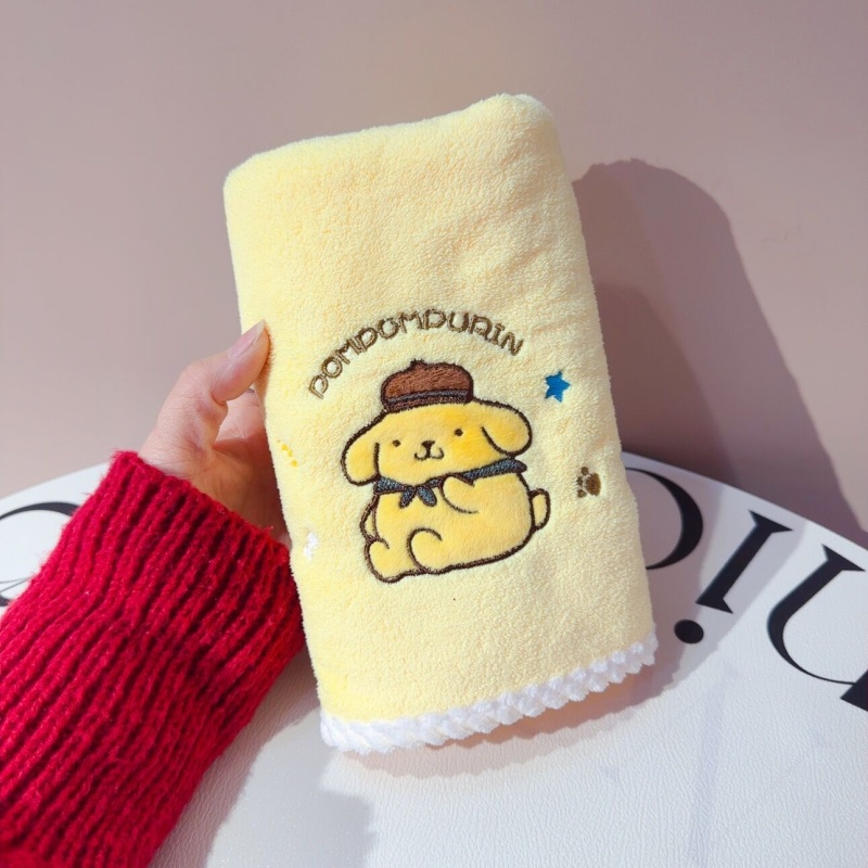 卡通毛巾女情侣柔软亲肤吸水速干珊瑚O绒洗脸面巾家用学生