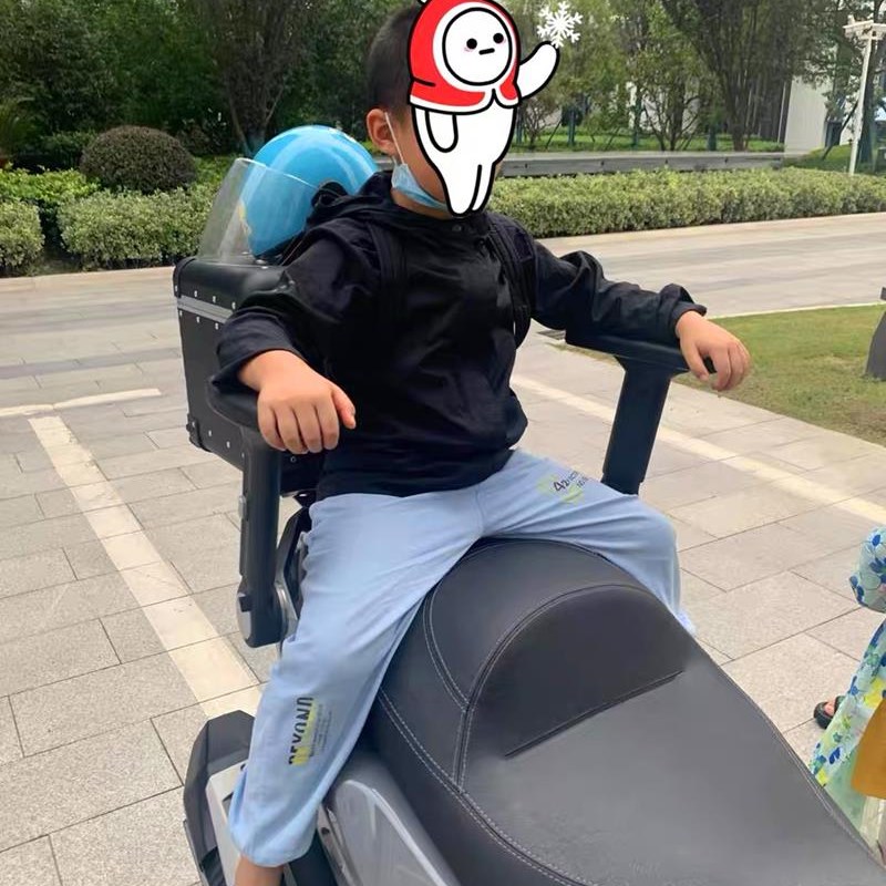 适用光阳赛艇S250 S350改装摩托车后座扶手护栏折叠扶手后尾箱架