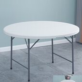 圆桌折叠可带转盘大圆台10人12人酒店户外家用吃饭桌子简约圆餐桌