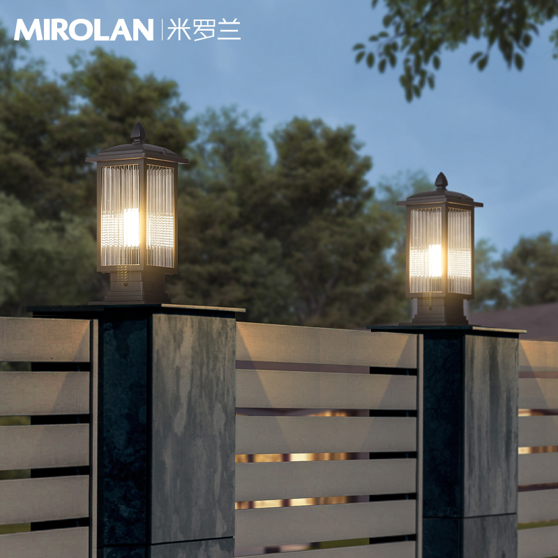 柱头灯接电款户外庭院灯现代防水别墅大门围墙灯花园柱Z子门柱柱