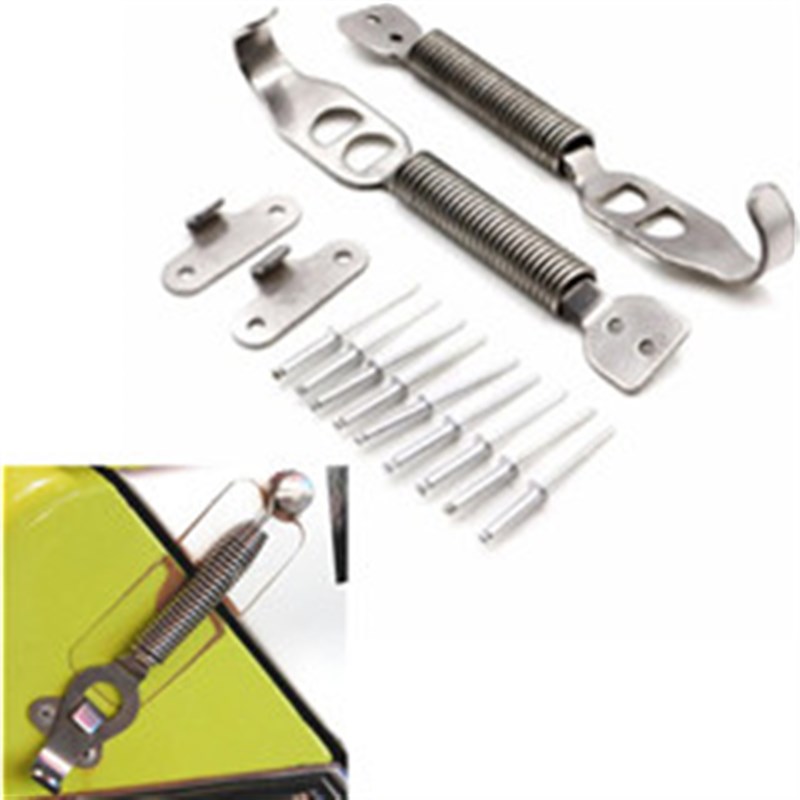 汽车改装赛车机盖锁引擎盖锁后备箱锁抽拉L式尾箱钩通用型弹簧钩