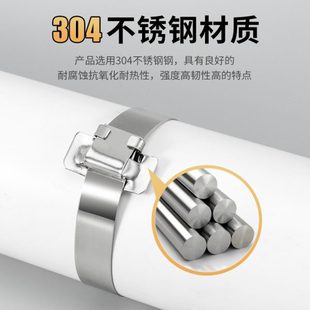 304不锈钢扎带扣牙扣L扣电线杆抱箍标志牌打包扣螺丝扣设备箱卡扣