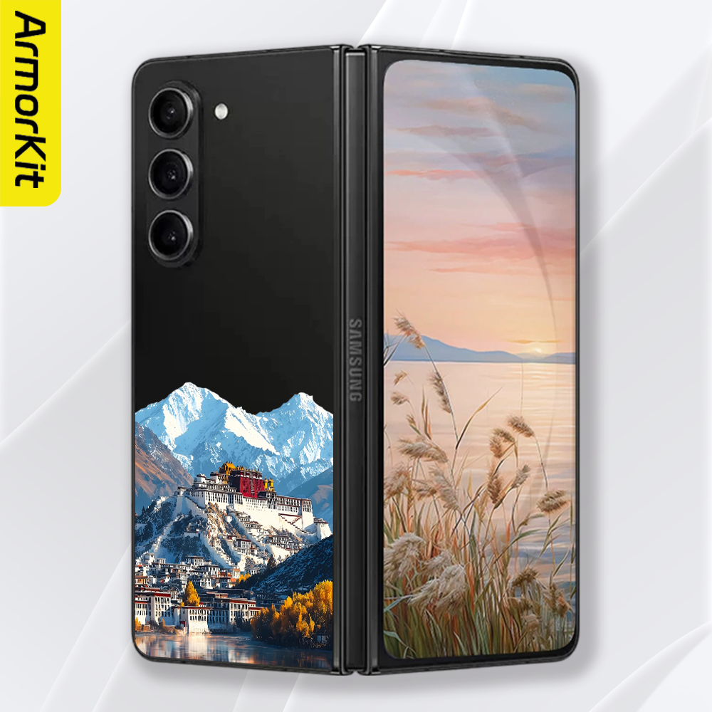 布达拉宫适用三星ZFlod6/W25折叠手机壳轻薄SamsungW24/W23亲肤硬壳高级防摔裸机手感ZFlod5/4/3抗指纹保护套