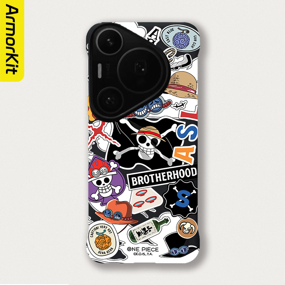 适用华为Pura80Pro+/p60Pro无边框手机壳海贼王轻薄防摔Huawei70Ultra防摔亲肤硬壳大孔p50/70Pro+磁吸后壳