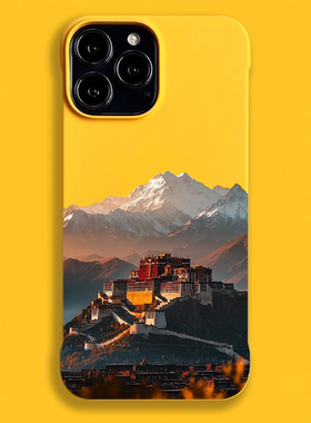 布达拉宫适用苹果16ProMax手机壳iPhone15ProMax/14Pro保护套半包防摔12ProMax硬壳无边框轻薄后壳散热快亲肤
