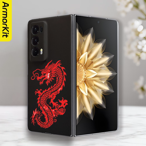 适用荣耀MagicV2/V3轻薄折叠屏手机壳磁吸V2至臻版裸机感后盖龙纹防摔HonorMagicV5/VS3高级感时尚硬壳