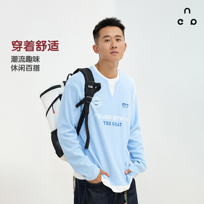 NeverEmpty球服长袖假两件卫衣