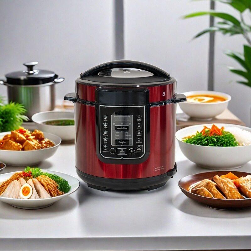 外贸4L/5L/6L电压力锅预约煮饭汤锅电饭煲黑晶内胆智能烹饪压锅
