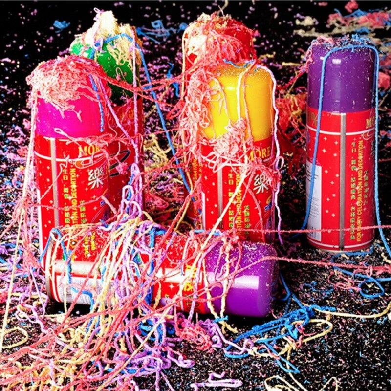 现货速发新品耶诞喷雪喷带婚庆结婚喷彩带喷雪婚礼用品喷彩条喷雪