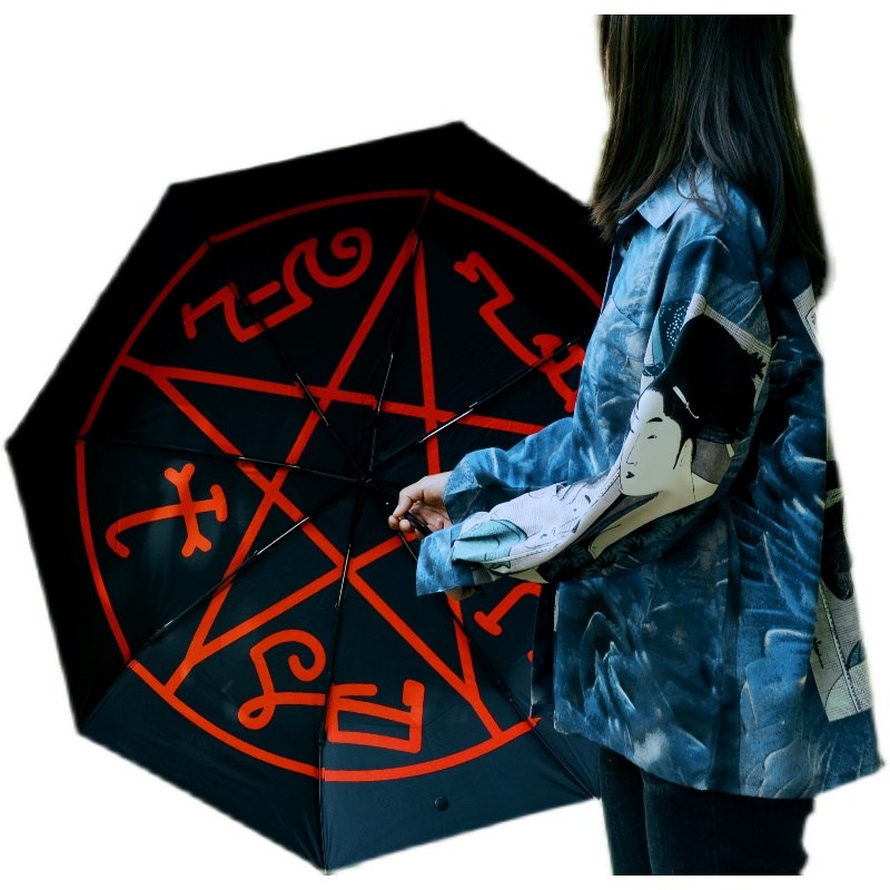 邪恶力量supernatural周边恶魔陷阱遮阳伞晴雨两用伞