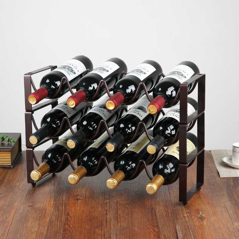 红酒架欧式铁艺叠加葡萄酒架多瓶其它园艺用品