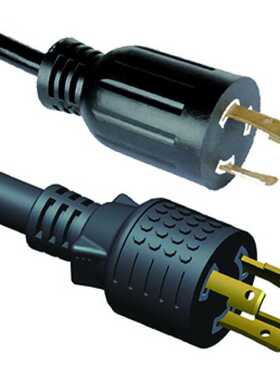 电源锁定电源线黑色50FT