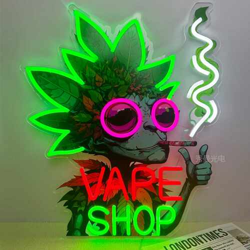 VAPE SHOP SMOKE SHOP LED SIGN SMOKE NEON烟具霓虹吸烟室灯牌