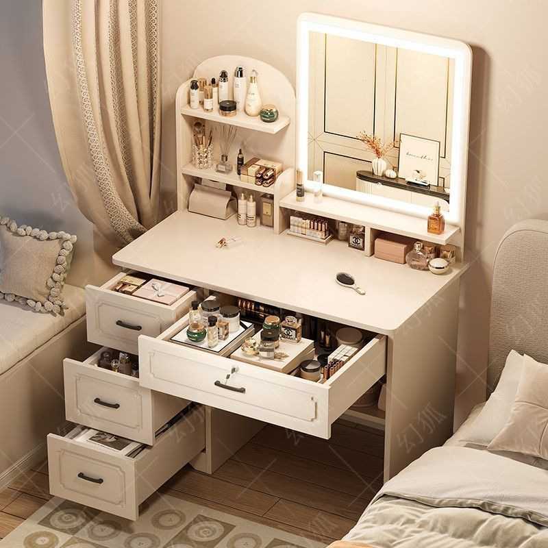 卧室梳妆台简约现代小户型化妆台学习书桌收纳一体欧式化妆桌家用