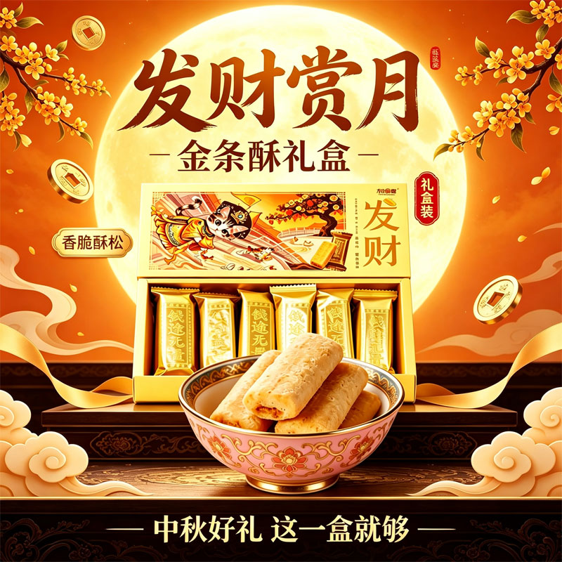 颐和食坊传统宫禧发财酥点礼盒 开运随手礼国风点心特产顺丰包邮