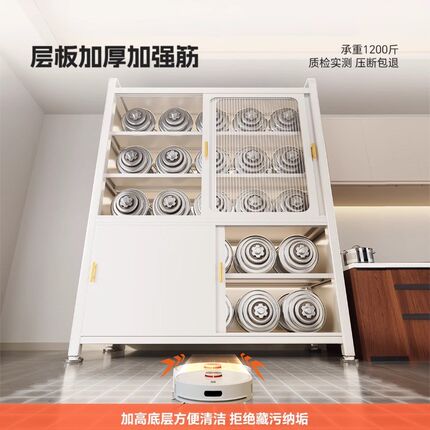 厨房置物架落地多层微波炉烤w箱碗碟收纳架多功能电器餐边储物柜