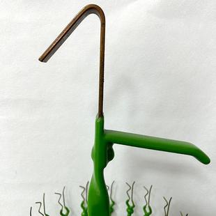 厂家供应清洗圆笼电镀挂具超声波旋转篮治具清洗架带钩圆笼挂