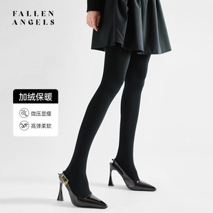 凡洛纪/FallenAngels 哑光加绒外穿打底袜加绒美腿秋冬保暖连裤袜