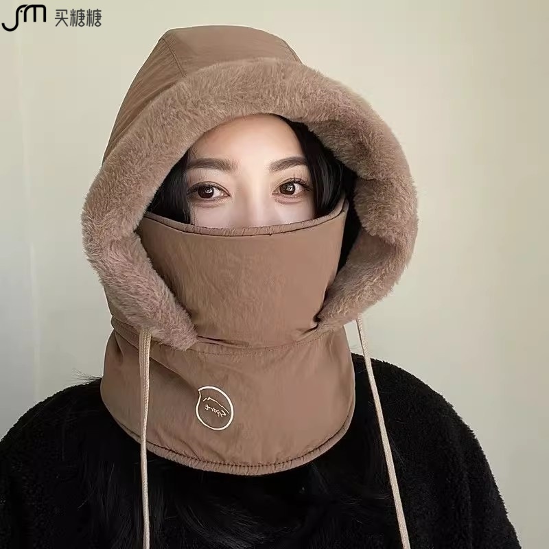 【买糖糖】冬天加厚保暖面罩帽子