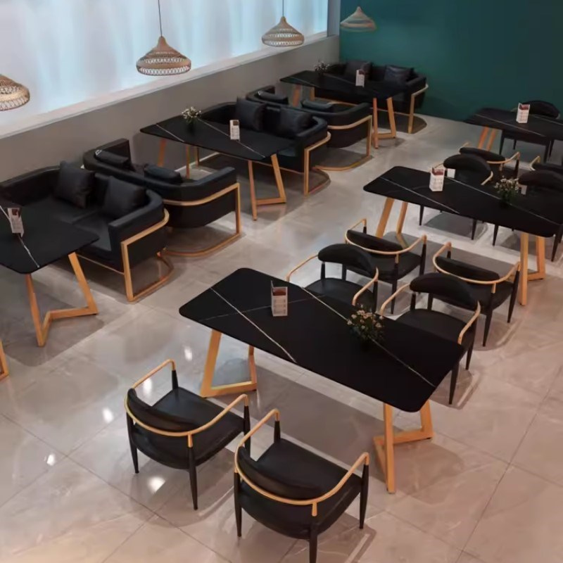奶茶店沙发桌椅休闲洽谈咖啡馆茶餐厅甜品店餐吧商用人卡座