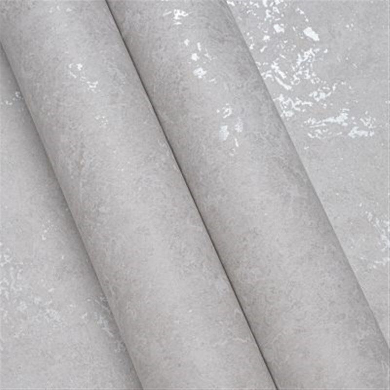 浅灰色斑驳铁锈浮雕素色墙纸客厅酒店茶室饭店工业风冰裂纹壁纸