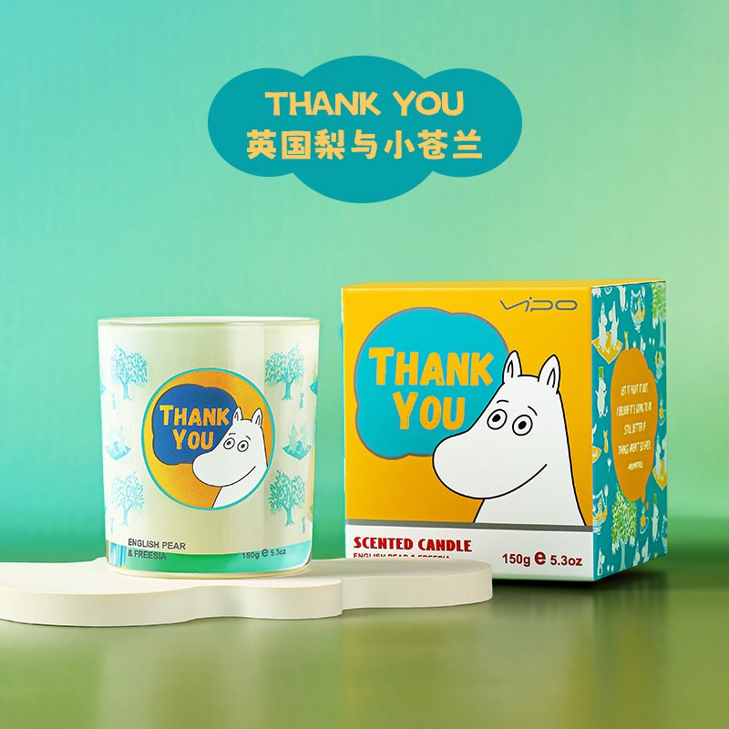 VIPO姆明香氛礼盒香薰蜡烛家用室内持久卧室散Q香生日礼物女生礼