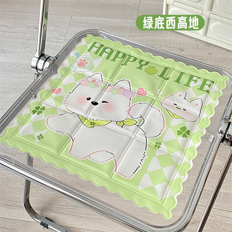 冰垫坐垫夏季冰凉垫椅垫座垫水垫夏天学生宿舍S汽车卡通宠物冰垫