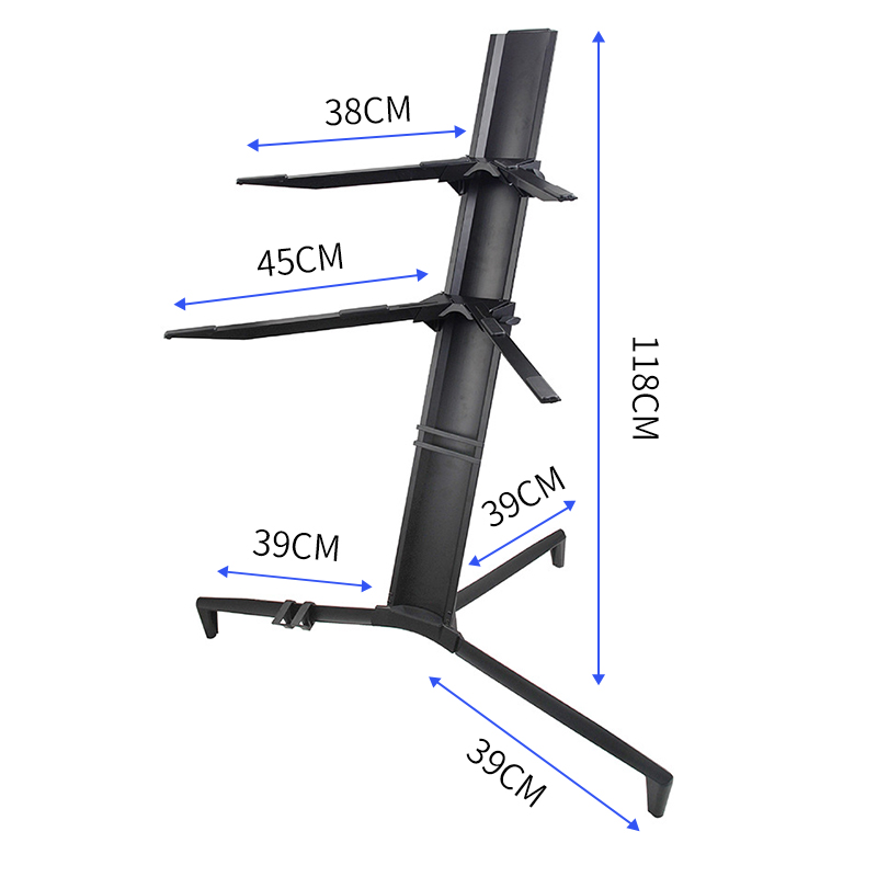 双层键盘飞c机架midi键盘架合成器支架电子琴88键电钢琴架通用合