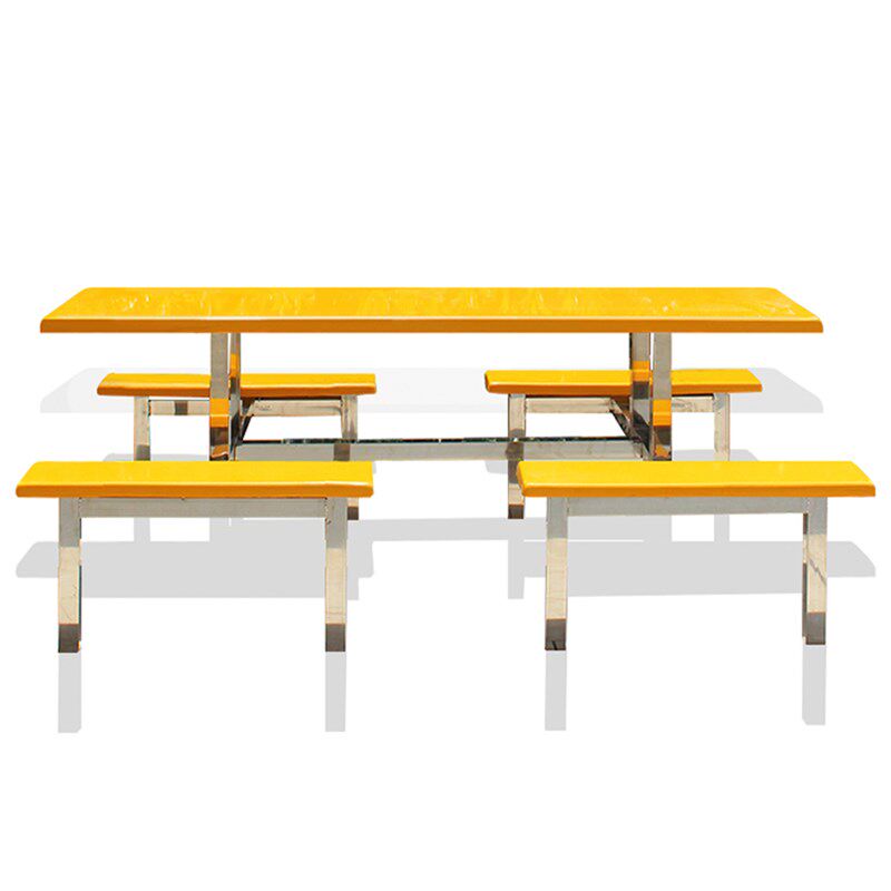 仿实木食堂饭厅餐桌玻璃纤维餐桌椅组合 连身桌椅烤漆 学校学生餐,住宅家具,实木餐桌,淘宝优惠券,粉丝福利购,淘宝优惠卷