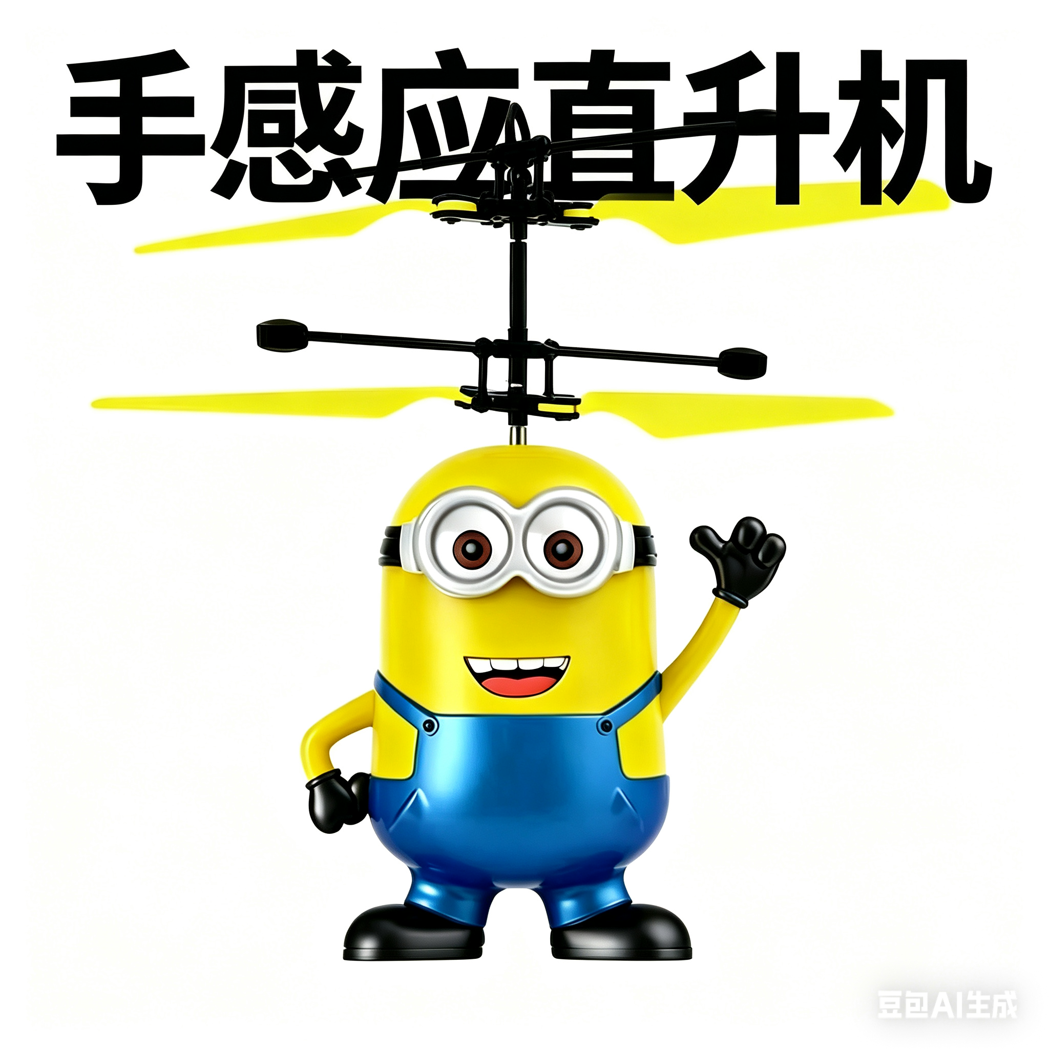 充电耐摔小黄人手势感应直升机遥控飞机儿童玩具3-14岁电动娱乐