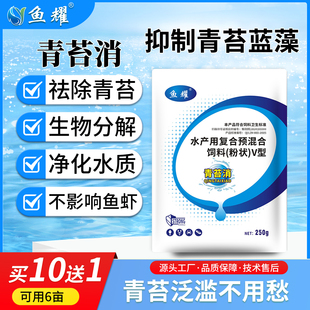 青苔净水产养殖除青苔水绿藻不伤鱼虾蟹保护水草净化水质青苔消