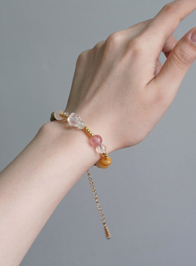 原创天然水晶手链女气质百搭手串