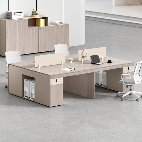 职员办公桌椅现代员工卡座四人位六人工位电脑桌办公家具