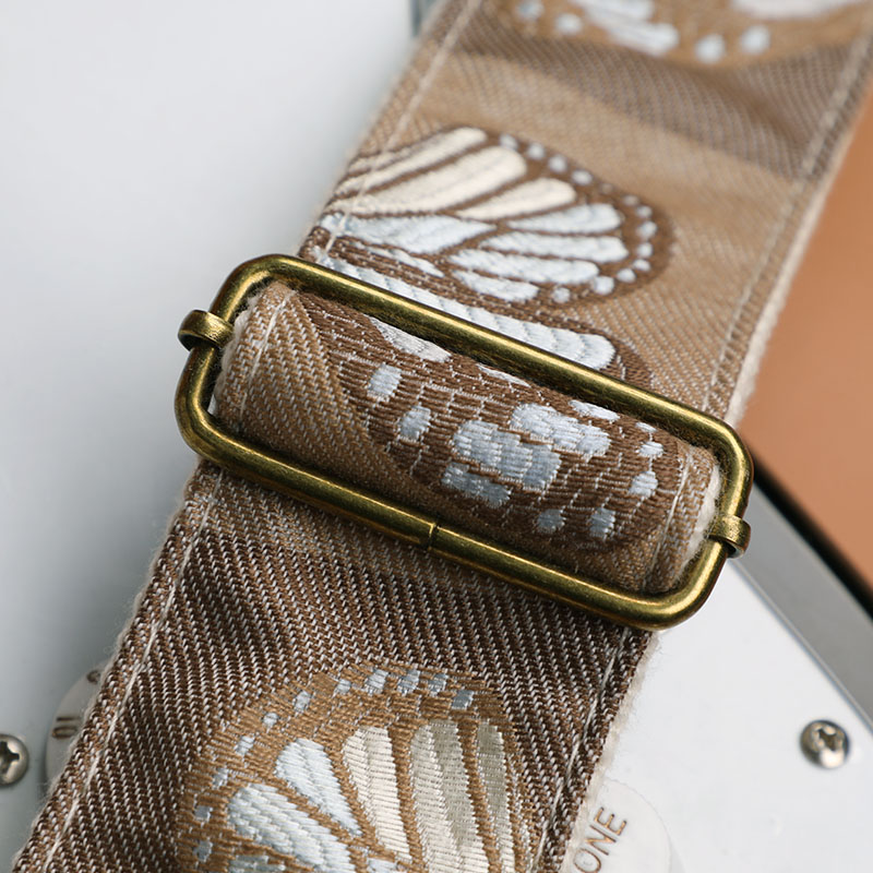 蝴蝶电吉他背带加厚民谣吉他背带贝斯背带木吉他加厚加宽手工肩带