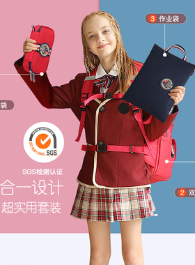 doodoo儿童书包小学生男女一二三到六年级四五轻便护脊减负背包潮