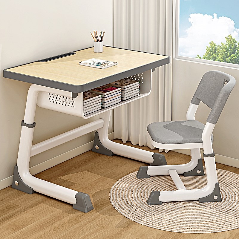 儿童学习桌小学生书桌家用中学生课桌椅机构写字桌作业装可升降