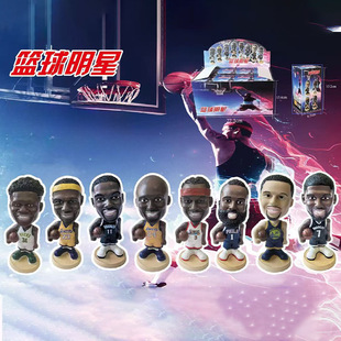 篮球明星酷酷米星愿梦幻岛秋千盲盒掌上明珠植绒公仔桌面装饰摆件