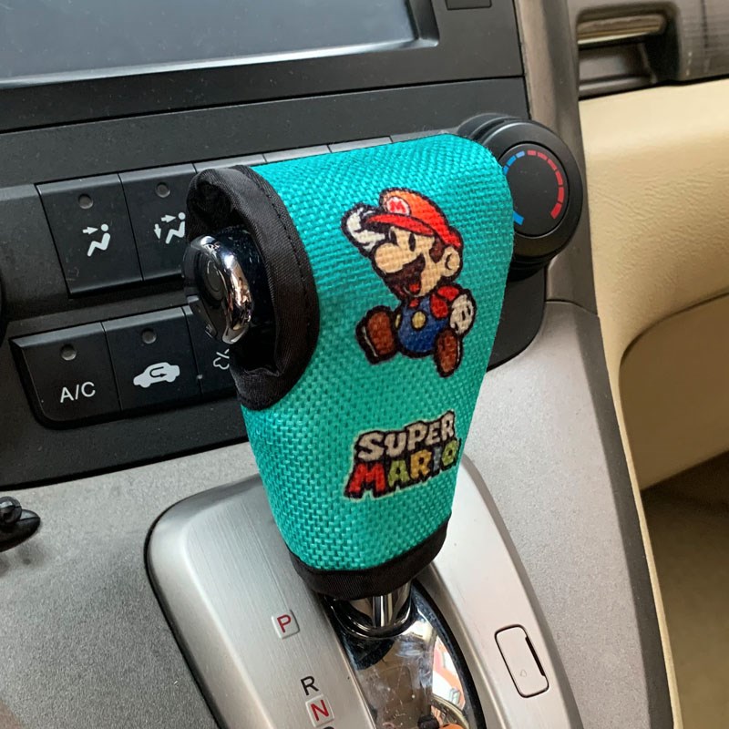 创意汽车挡把套自l动挡位套卡通排挡杆保护套吸汗四季车内装饰用