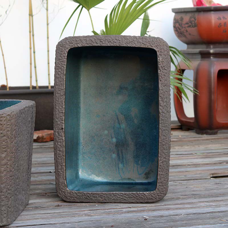 百慕森家用长方形紫砂陶瓷花盆大号养睡碗莲荷花盆乌龟缸马槽盆
