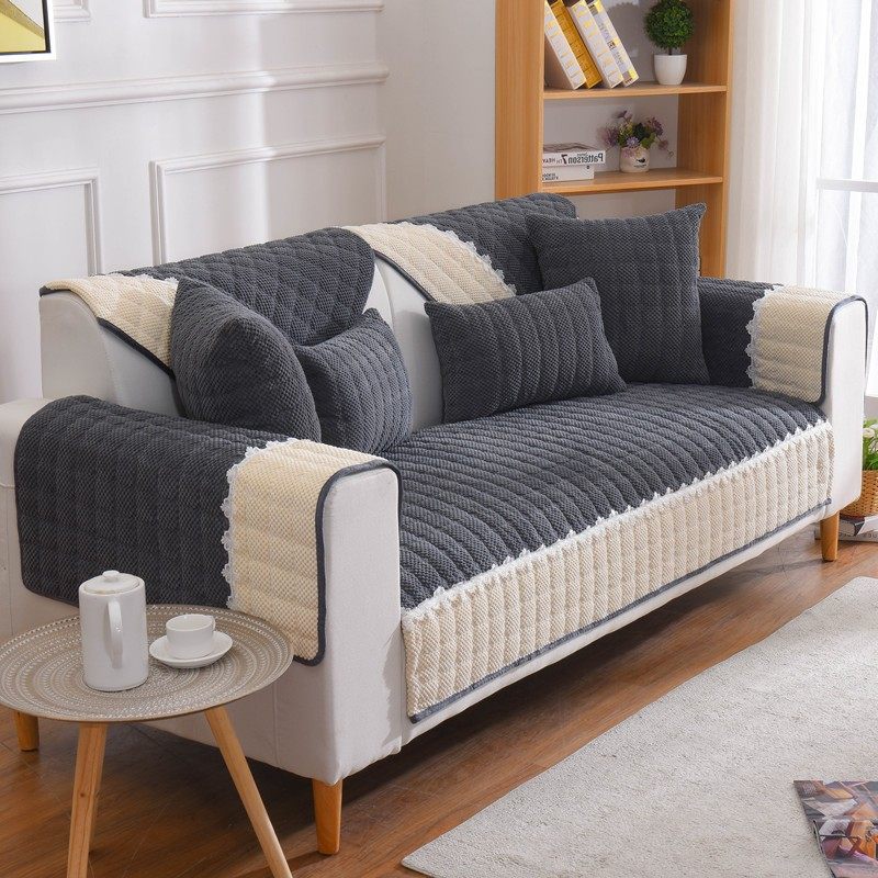 秋冬柠檬黄保暖厚实沙发垫子防滑皮实木布艺皮沙发坐垫巾,居家布艺,沙发垫,淘宝优惠券,粉丝福利购,淘宝优惠卷