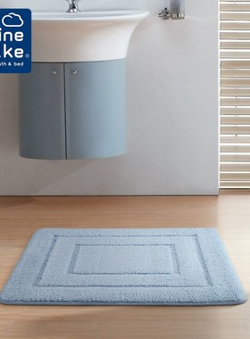 leine Wole德国现代纯色地毯浴室门口吸水地垫卧室门垫