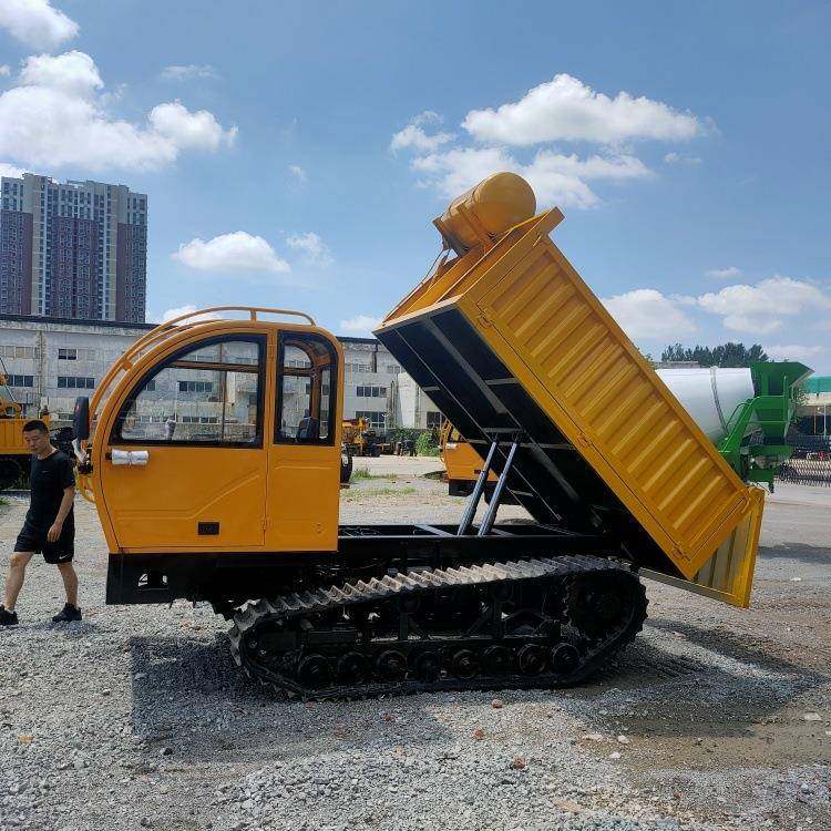 载重1~10吨履带运输车钢制底盘工程橡胶农用车