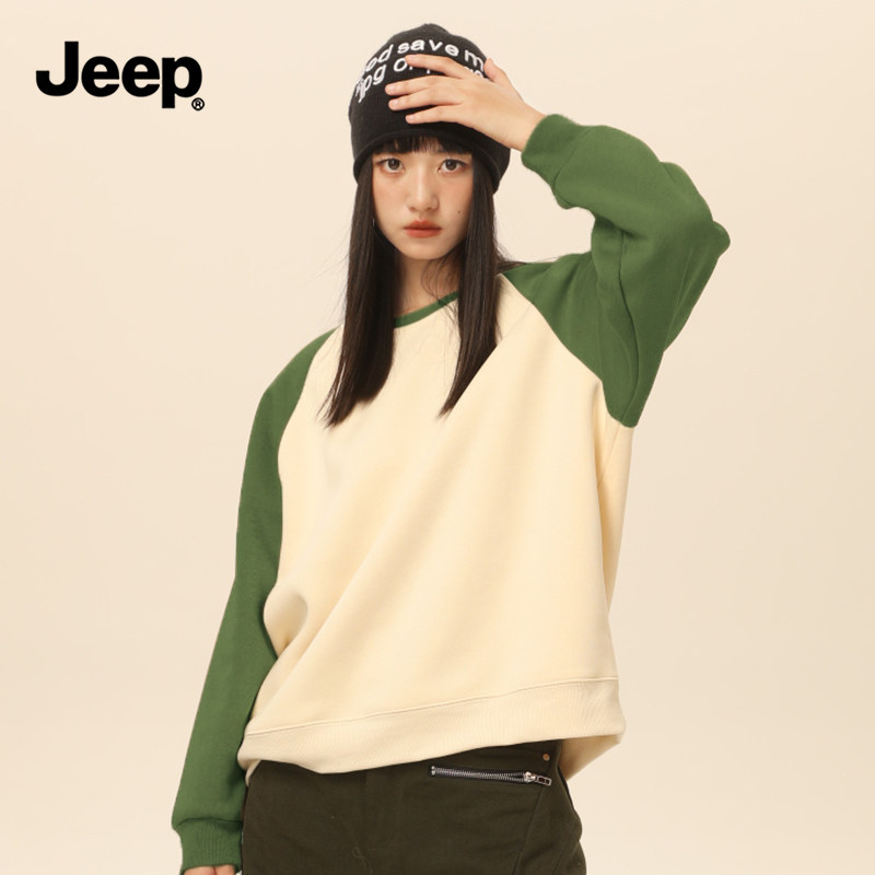 JEEP吉普卫衣女2025新款加绒卫衣