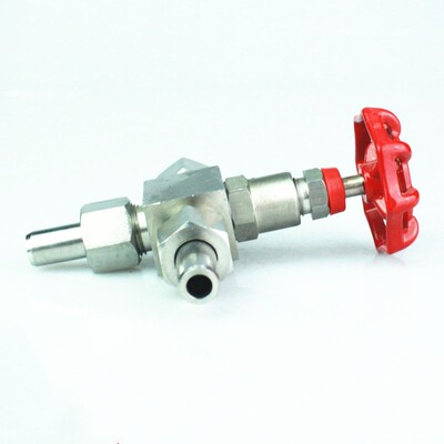 J26W-160P焊接式三通针形截止阀 配套活接头对焊三通针型阀 DN10